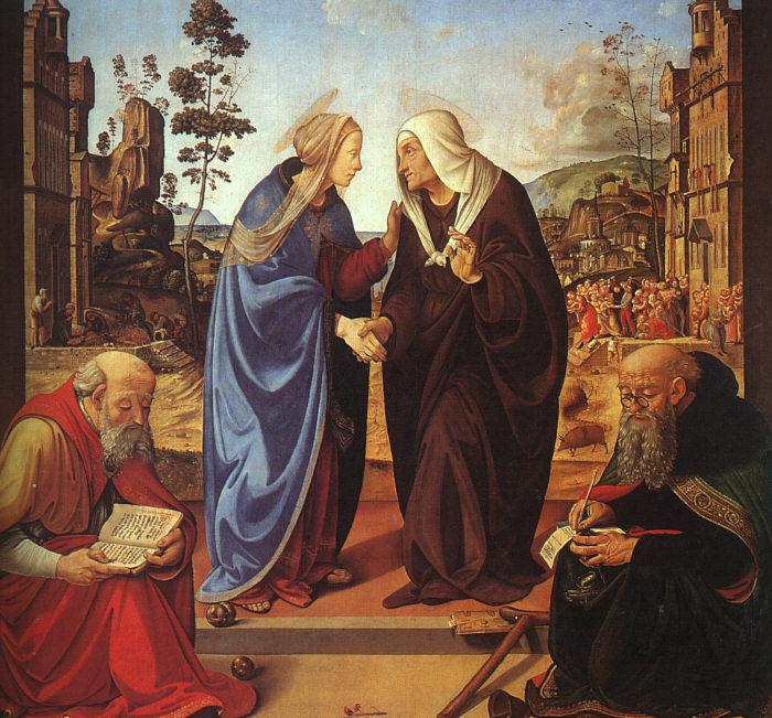 Piero di Cosimo The Visitation and Two Saints oil painting picture